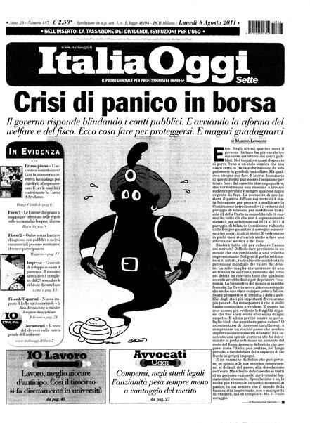 Italia oggi : quotidiano di economia finanza e politica